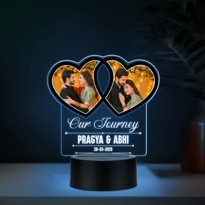 Princess Theme UV Print 3D Illusion LED Night Lamp Girls Room Decor Light